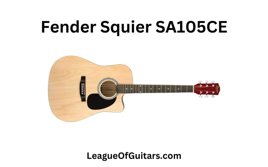 Fender Squier Acoustic Wood Guitar Cutaway Electronics Sa-105Ce Natural 930307021 One Of The Most Reputed Guitar Brands In The World