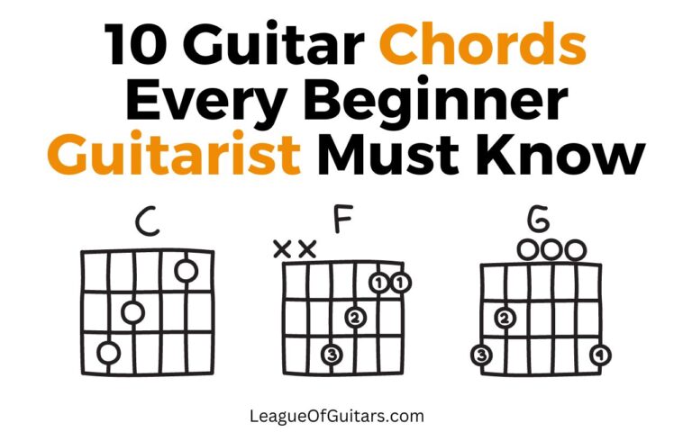 10 Easy Guitar Chords for Beginners [August 2023]